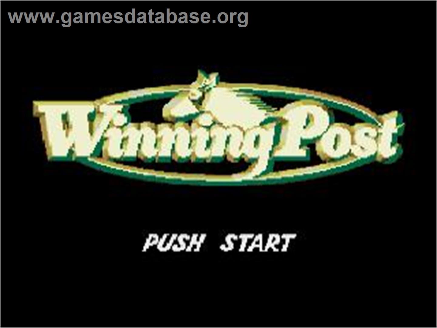 Winning Post - Sega CD - Artwork - Title Screen