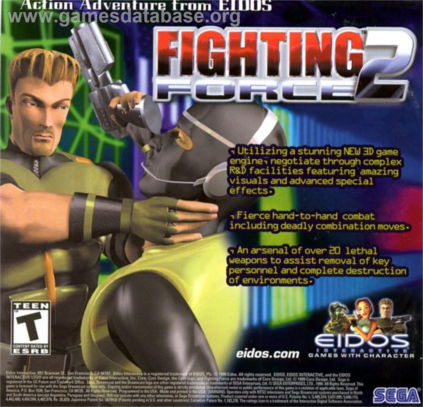 Fighting Force 2 - Sega Dreamcast - Artwork - Advert