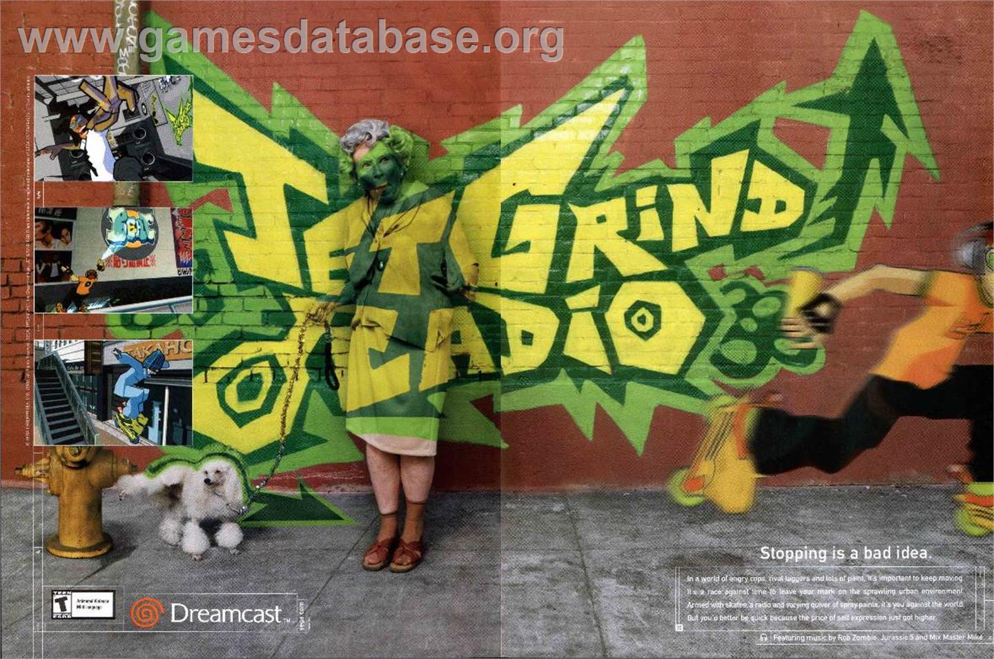 Jet Grind Radio - Sega Dreamcast - Artwork - Advert