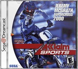 Box cover for Jeremy McGrath Supercross 2000 on the Sega Dreamcast.