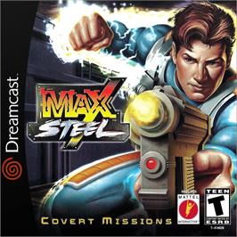 Box cover for Max Steel Covert Missions on the Sega Dreamcast.