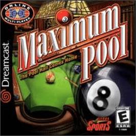 Box cover for Maximum Pool on the Sega Dreamcast.