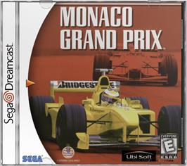 Box cover for Monaco Grand Prix on the Sega Dreamcast.