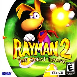 Box cover for Rayman 2 - The Great Escape on the Sega Dreamcast.