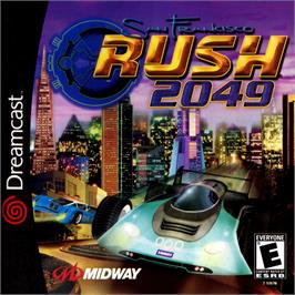 Box cover for San Francisco Rush 2049 on the Sega Dreamcast.