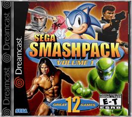 Box cover for Sega Smash Pack: Volume 1 on the Sega Dreamcast.