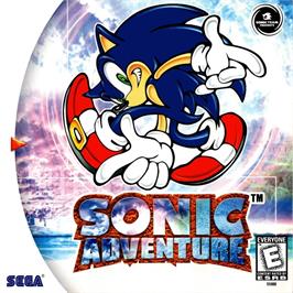Box cover for Sonic Adventure on the Sega Dreamcast.
