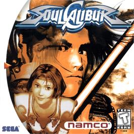 Box cover for SoulCalibur on the Sega Dreamcast.