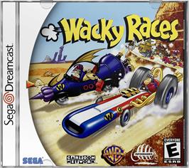Box cover for Wacky Races on the Sega Dreamcast.