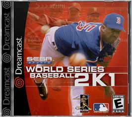Box cover for World Series Baseball 2K1 on the Sega Dreamcast.