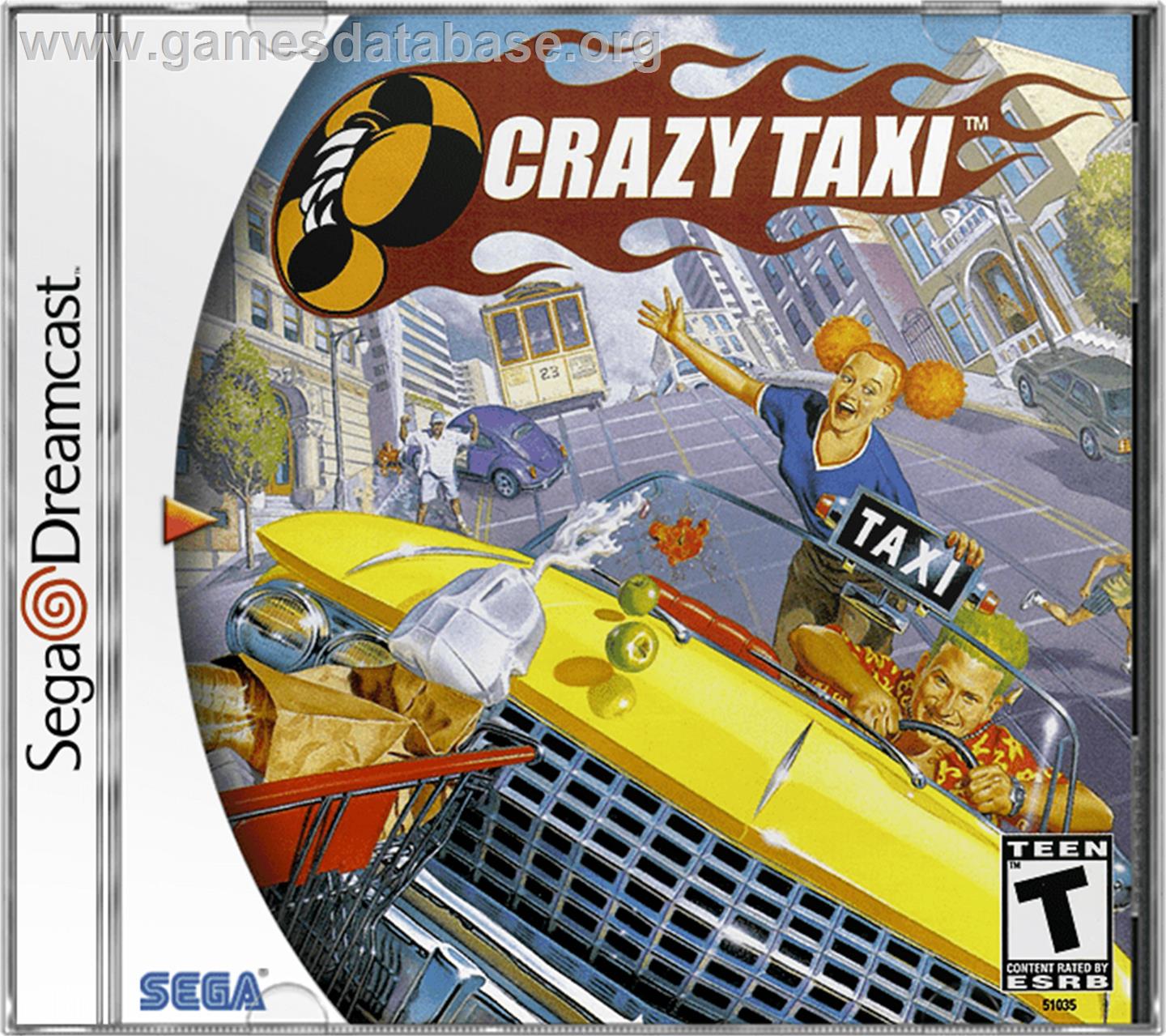 Crazy Taxi - Sega Dreamcast - Artwork - Box