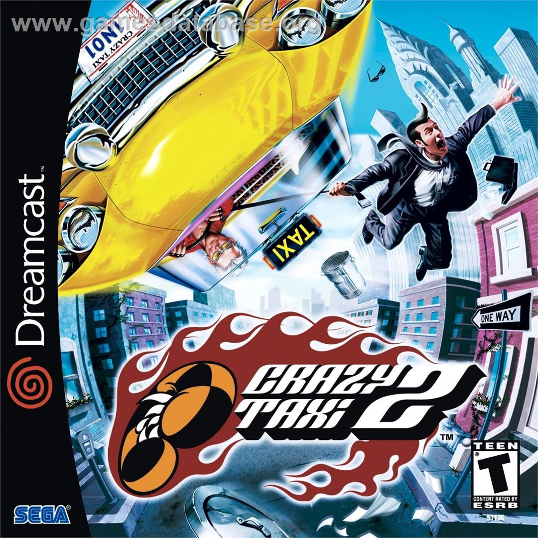 Crazy Taxi 2 - Sega Dreamcast - Artwork - Box