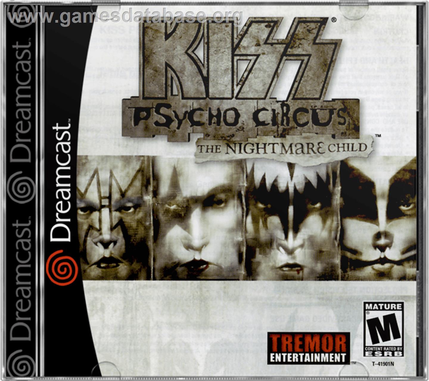 Kiss: Psycho Circus - The Nightmare Child - Sega Dreamcast - Artwork - Box