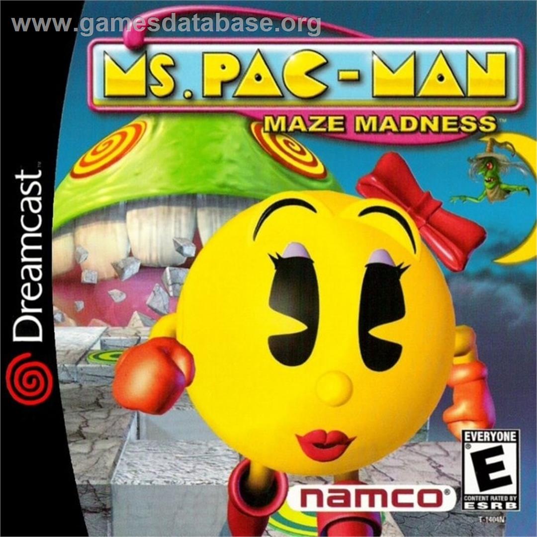 Ms. Pac-Man Maze Madness - Sega Dreamcast - Artwork - Box