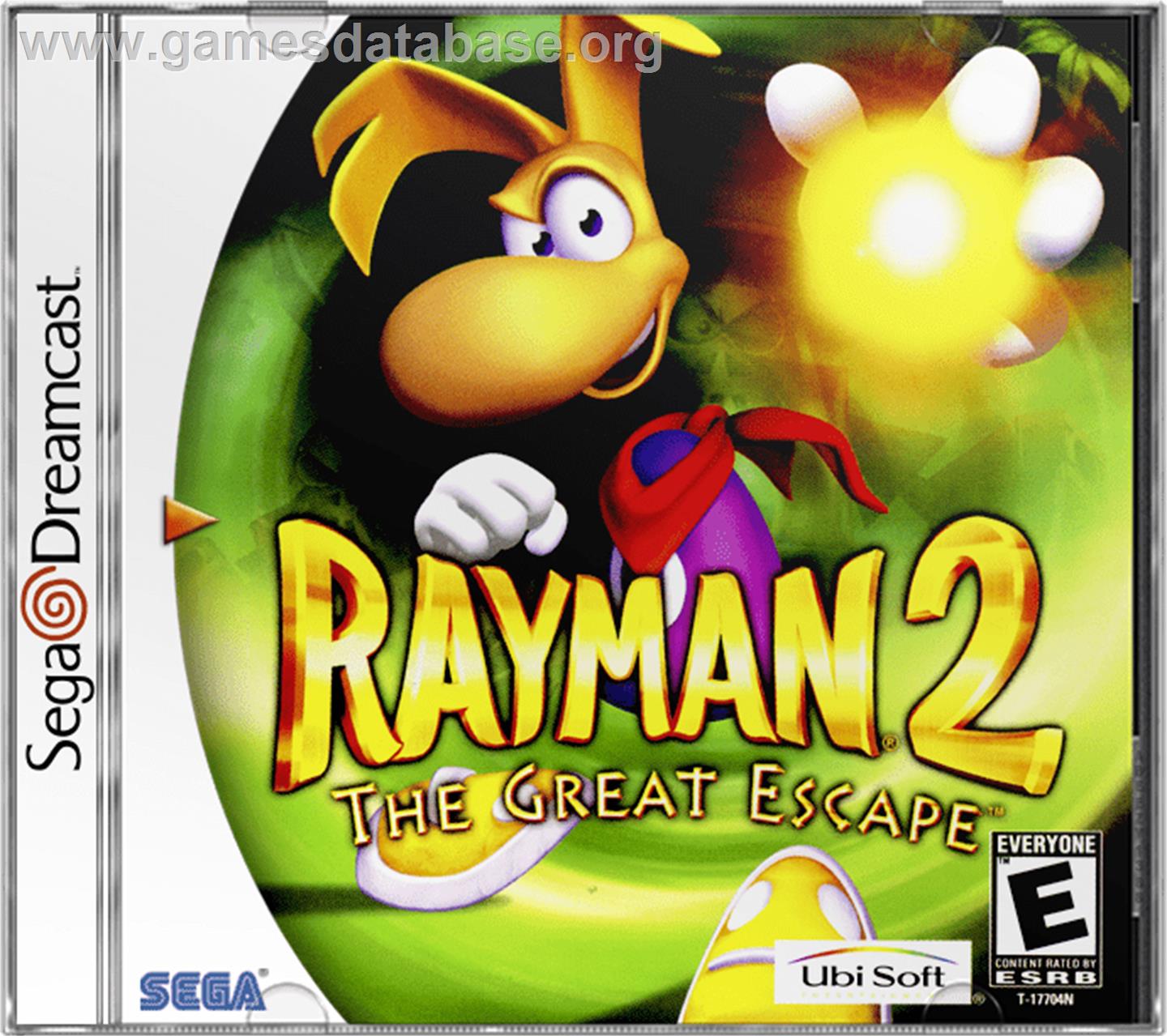 Rayman 2: The Great Escape - Sega Dreamcast - Artwork - Box