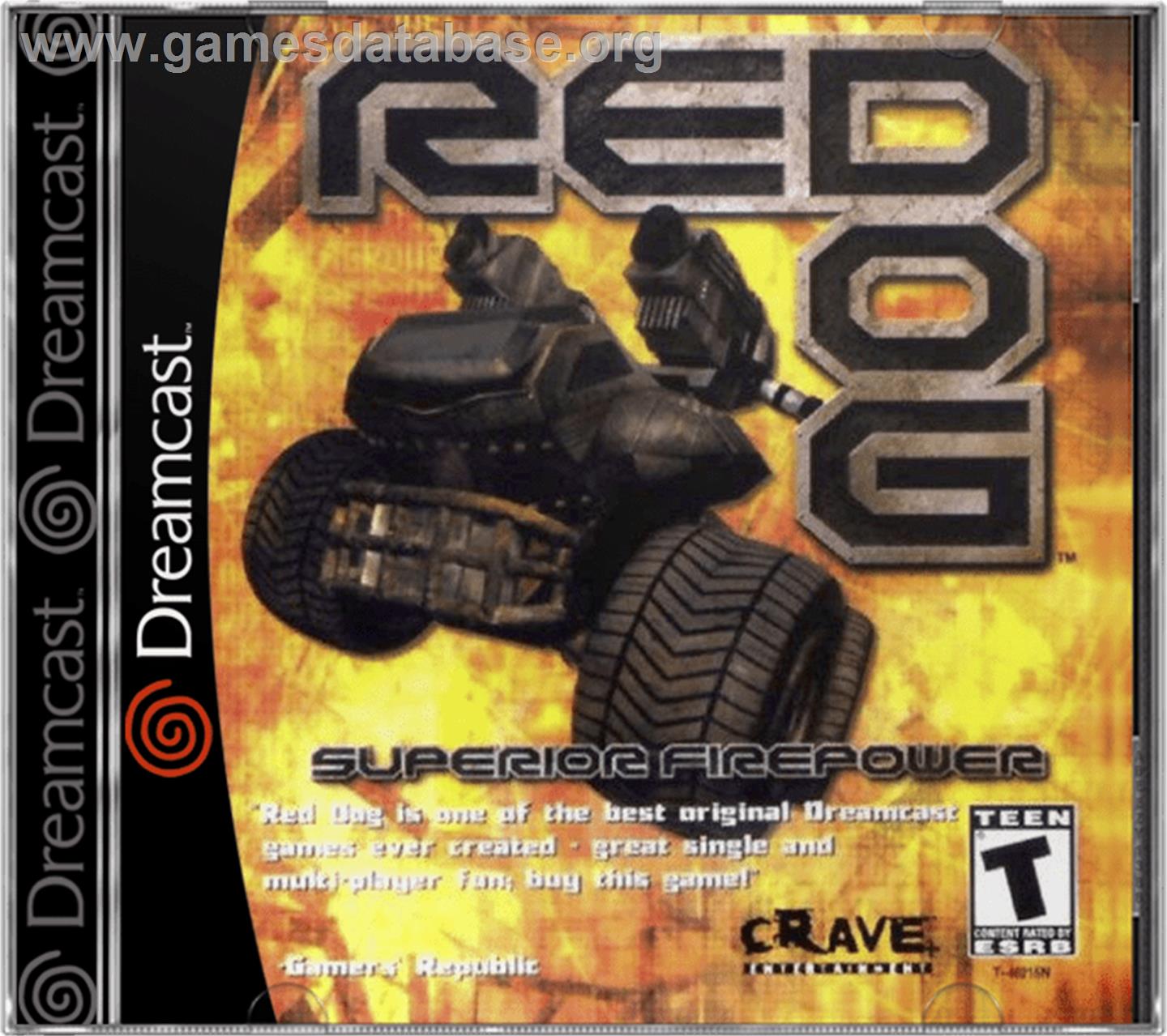 Red Dog: Superior Firepower - Sega Dreamcast - Artwork - Box