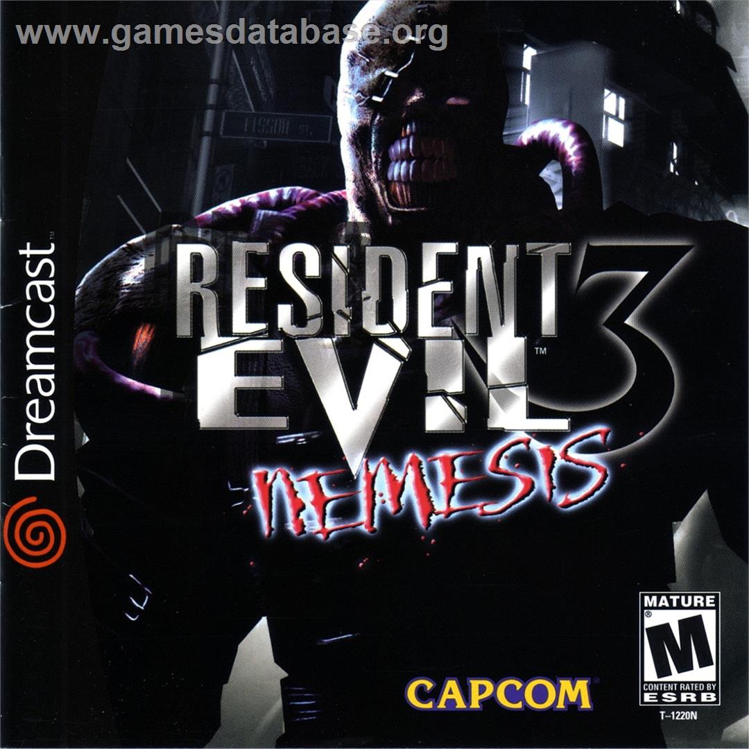 Resident Evil 3 - Nemesis - Sega Dreamcast - Artwork - Box