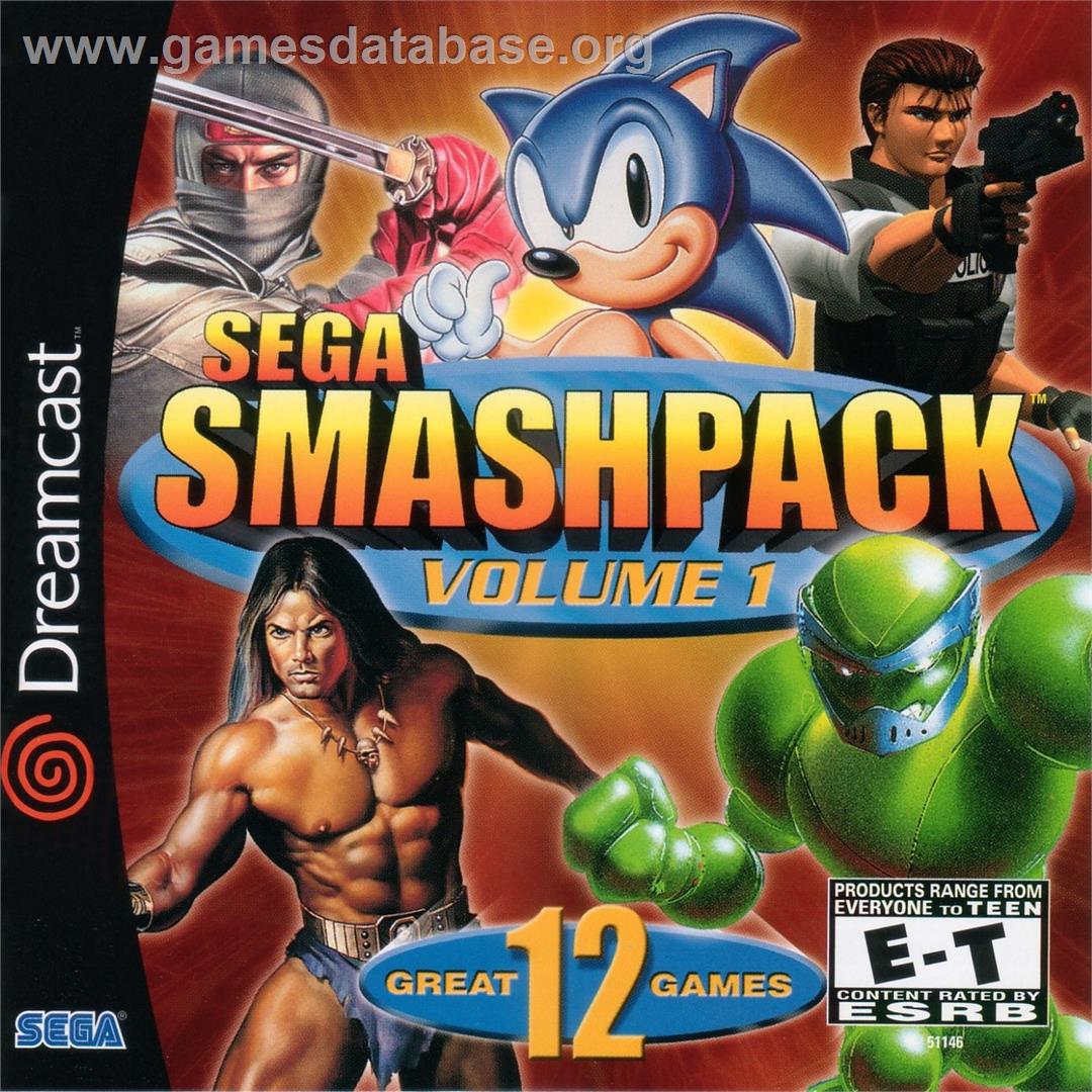 Sega Smash Pack Volume 1 - Sega Dreamcast - Artwork - Box