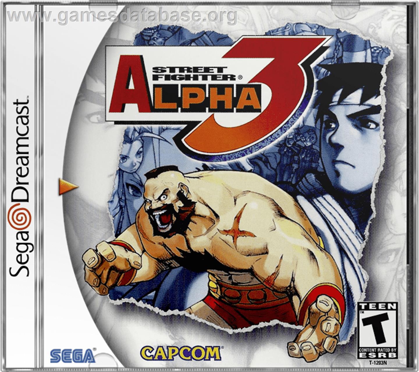 Street Fighter Alpha 3 - Sega Dreamcast - Artwork - Box