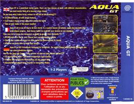 Box back cover for Aqua GT on the Sega Dreamcast.