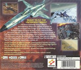Box back cover for Deadly Skies on the Sega Dreamcast.