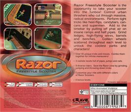 Box back cover for Freestyle Scooter on the Sega Dreamcast.