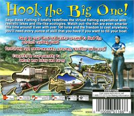Box back cover for Get Bass 2 on the Sega Dreamcast.