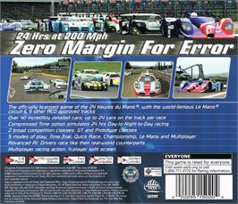 Box back cover for Mans 24 Hours, Le on the Sega Dreamcast.