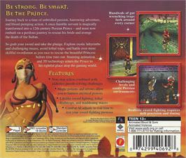 Box back cover for Prince of Persia - Arabian Nights on the Sega Dreamcast.