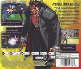 Box back cover for Project Justice - Rival Schools 2 on the Sega Dreamcast.