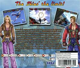Box back cover for Propeller Arena - Aviation Battle Championship on the Sega Dreamcast.