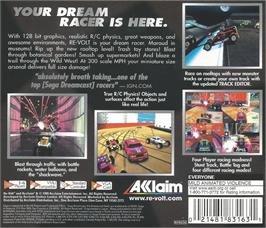 Box back cover for Re-Volt on the Sega Dreamcast.