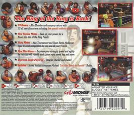 Box back cover for Ready 2 Rumble Boxing Round 2 on the Sega Dreamcast.