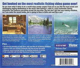 Box back cover for Reel Fishing: Wild on the Sega Dreamcast.