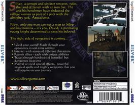 Box back cover for Silver on the Sega Dreamcast.