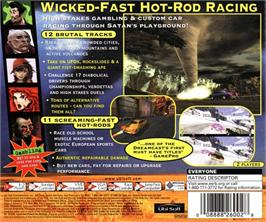 Box back cover for Speed Devils: Online Racing on the Sega Dreamcast.