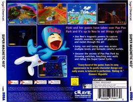 Box back cover for Super Magnetic Neo on the Sega Dreamcast.