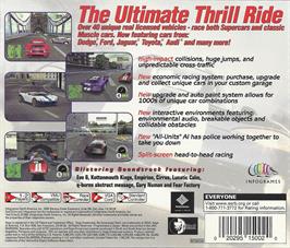 Box back cover for Test Drive 6 on the Sega Dreamcast.