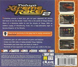 Box back cover for Tokyo Highway Challenge 2 on the Sega Dreamcast.