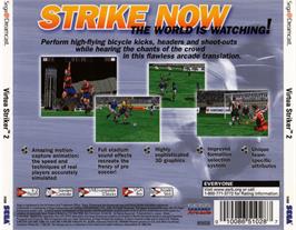 Box back cover for Virtua Striker 2 Ver. 2000 on the Sega Dreamcast.