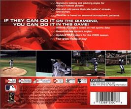 Box back cover for World Series Baseball 2K1 on the Sega Dreamcast.