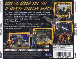 Box back cover for Zombie Revenge on the Sega Dreamcast.