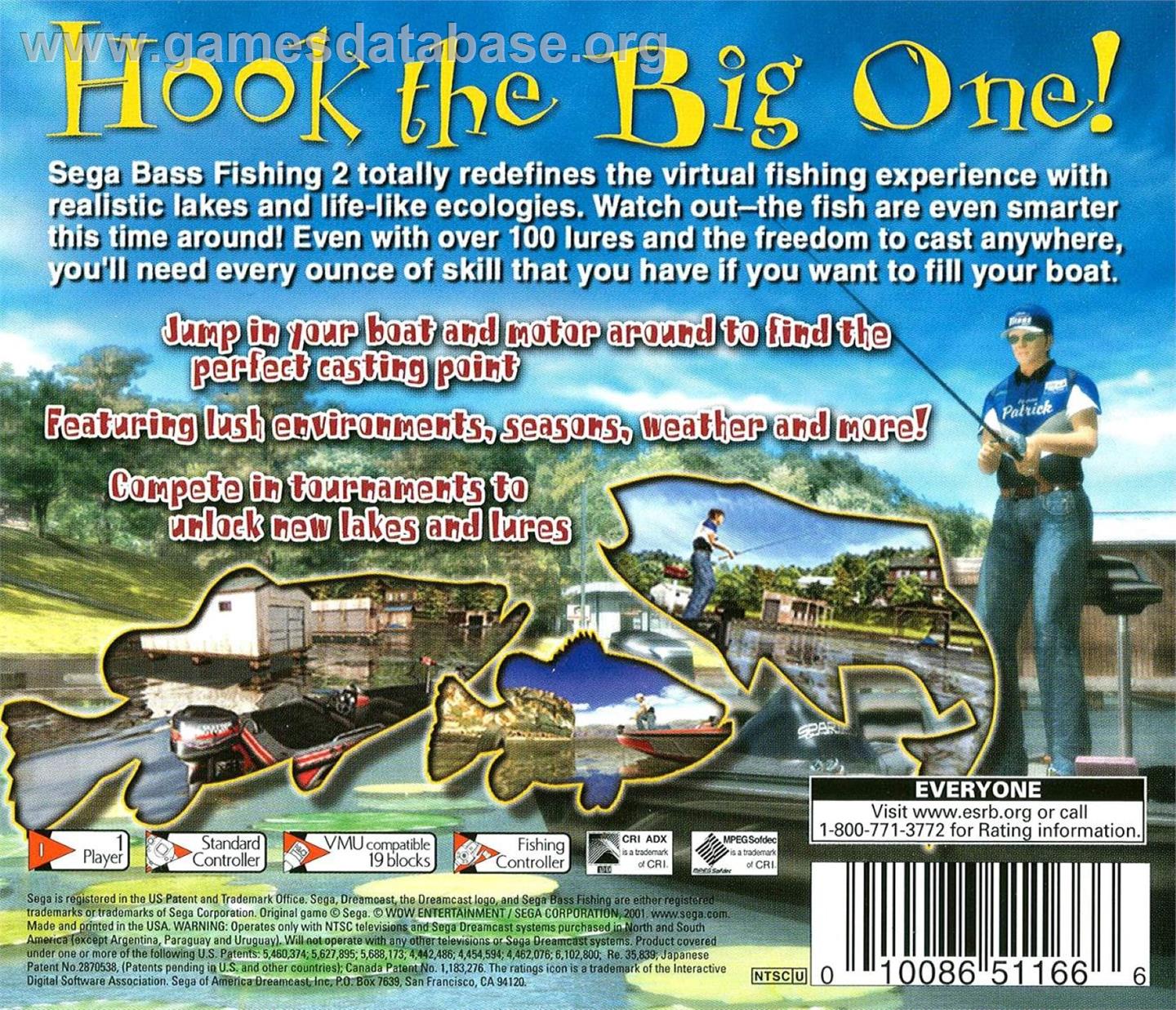 Get Bass 2 - Sega Dreamcast - Artwork - Box Back