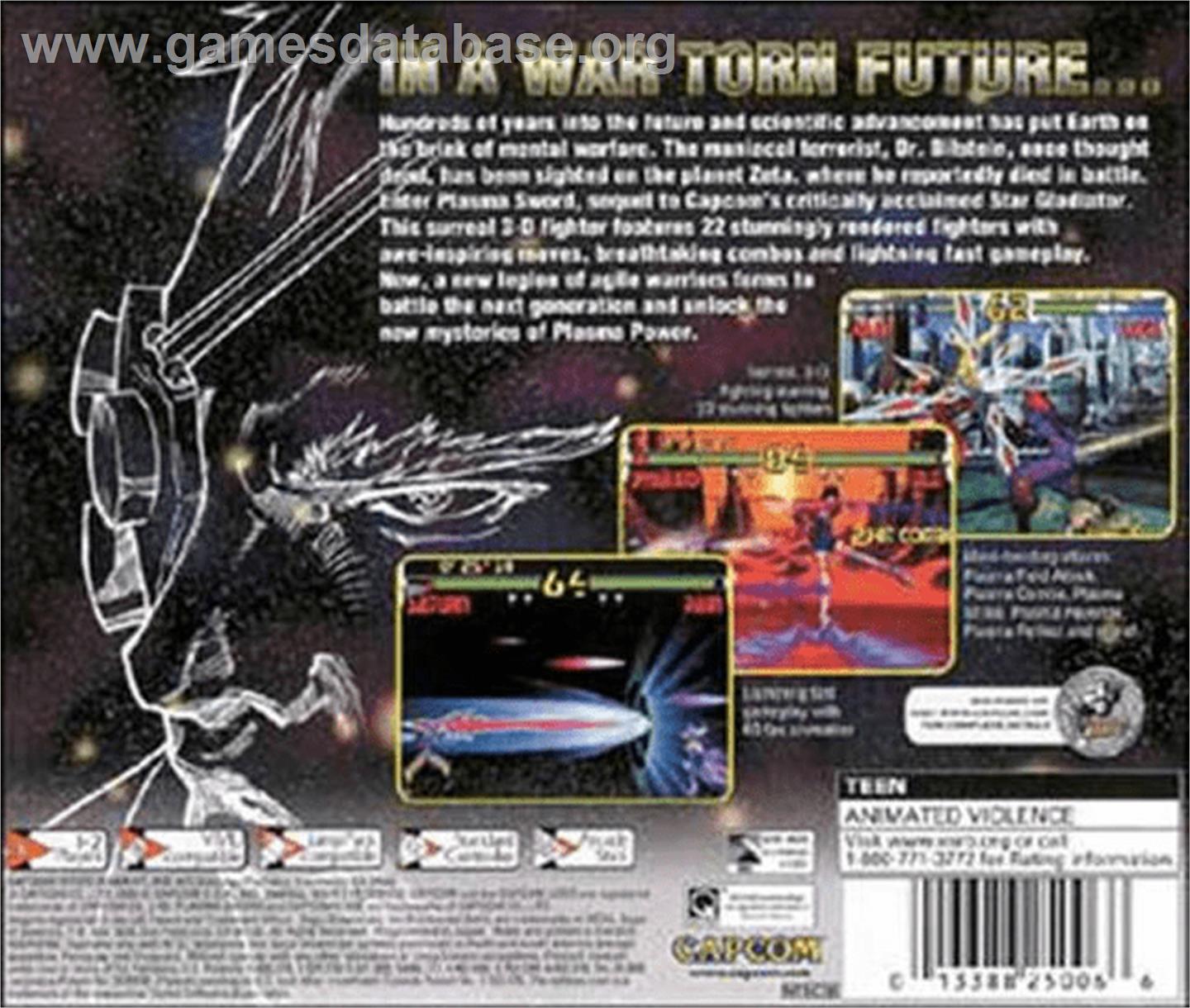Plasma Sword: Nightmare of Bilstein - Sega Dreamcast - Artwork - Box Back