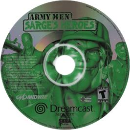 Cartridge artwork for Army Men - Sarge's Heroes on the Sega Dreamcast.