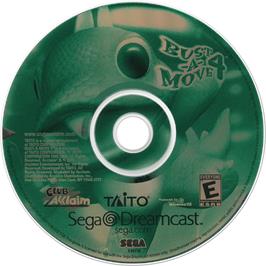 Cartridge artwork for Bust-A-Move 4 on the Sega Dreamcast.