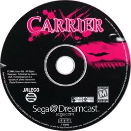 Cartridge artwork for Carrier on the Sega Dreamcast.