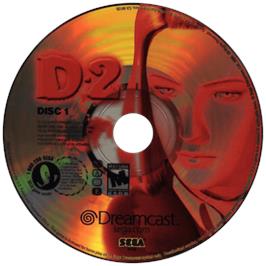 Cartridge artwork for D-2 on the Sega Dreamcast.
