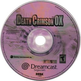 Cartridge artwork for Death Crimson OX on the Sega Dreamcast.