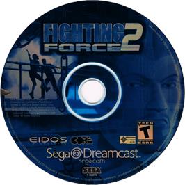Cartridge artwork for Fighting Force 2 on the Sega Dreamcast.